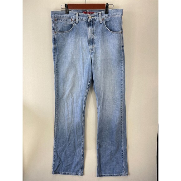 Vintage Levis 557 Jeans Men 34x36 Blue Relaxed Boot Fit Cowboy Y2k - Picture 1 of 15